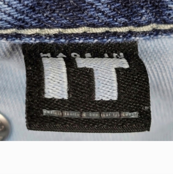 VERSACE JEANS COUTURE Vintage Blue Bootcut Size Denim Jeans Size 28 X 42 - Picture 10 of 11